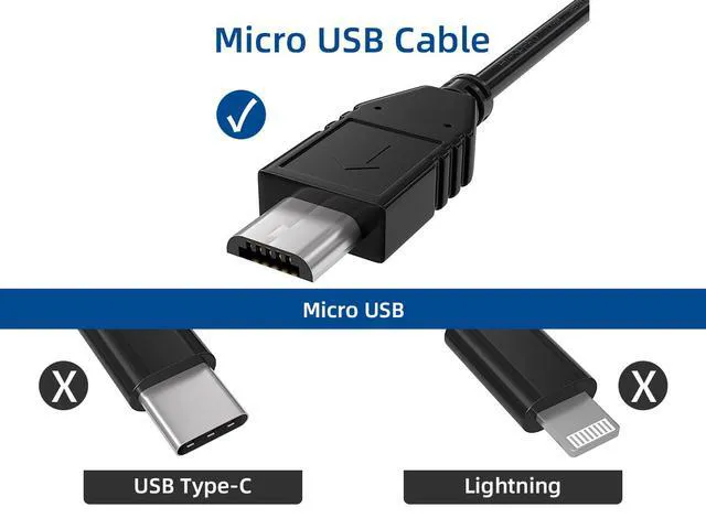 Alt view image 4 of 5 - Cable Leader 1ft Micro USB Cable, USB 2.0 Type A Male to Micro B Male Charging and Data Cord, 480Mbps, Black - for Android Phone, Tablet, Camera, Power Bank & Bluetooth Speaker