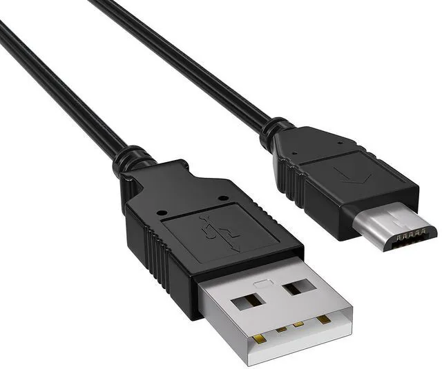 Main image of Cable Leader 0.5 ft Micro USB Cable, USB 2.0 Type A Male to Micro B Male Charging and Data Cord, 480Mbps, Black - for Android Phone, Tablet, Camera, Power Bank & Bluetooth Speaker