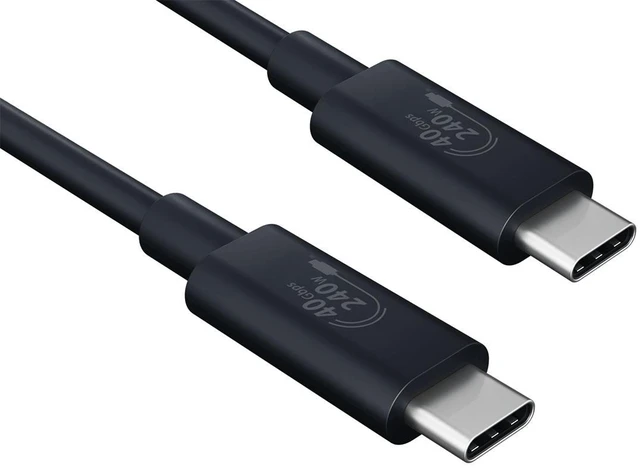 Main image of Cable Leader 3.3ft (1m) USB4 Cable 40Gbps, USB-C to USB-C Gen 3x2 Data Cable, 240W PD 3.1 Fast Charging, 8K Video, E-Marker, Black - for MacBook, Laptop, Docking Station & NVMe SSD