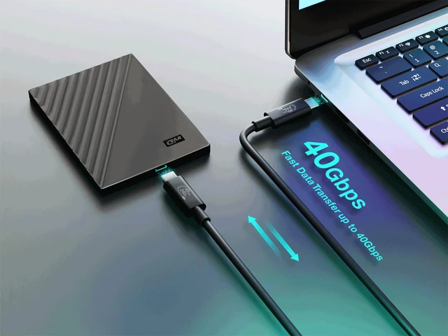 Alt view image 5 of 6 - Cable Leader 3.3ft (1m) USB4 Cable 40Gbps, USB-C to USB-C Gen 3x2 Data Cable, 240W PD 3.1 Fast Charging, 8K Video, E-Marker, Black - for MacBook, Laptop, Docking Station & NVMe SSD