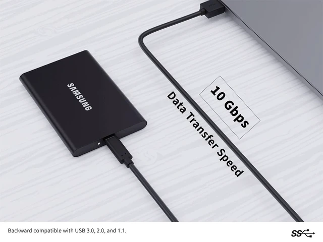 Alt view image 5 of 6 - Cable Leader 1.6ft (0.5m) USB C to USB A Cable 10Gbps, USB 3.2 Gen 2 Type C to Type A Data Cable Fast Charging Cord, Black - for SSD Enclosure, Android Auto, Samsung Galaxy Phone, Tablet & Laptop
