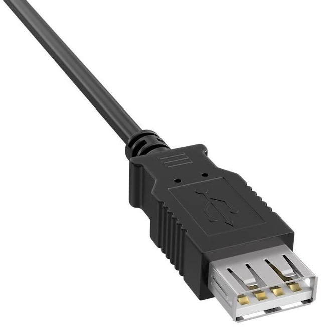 Alt view image 2 of 3 - Cable Leader 3ft USB Extension Cable, USB 2.0 Type A Male to Female Extender Cord, 480Mbps, Black - for Webcam, Printer, Keyboard, Mouse, Flash Drive & Wireless Receiver