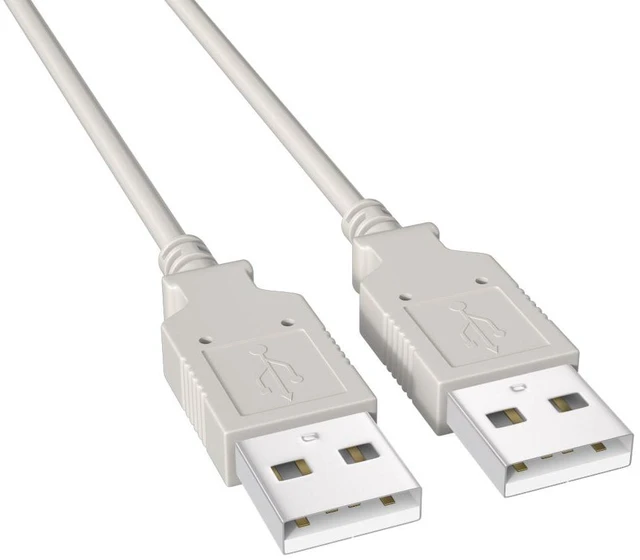 Main image of Cable Leader 6ft USB 2.0 A to A Cable, Type A Male to Male Cord, 480Mbps Double-Shielded, Black - for Hard Drive Enclosure, DVR, Set-Top Box, KVM Switch & Industrial Equipment