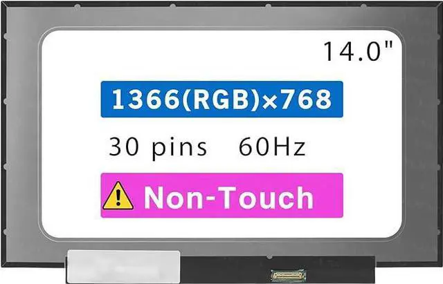 Main image of Screen Replacement for HP 14-CF2033WM 14-CF0012DX 14-CF0013DX 14-CF0040CA 14-CF0014DX HD 1366 * 768 LCD Non-Touch Display Panel