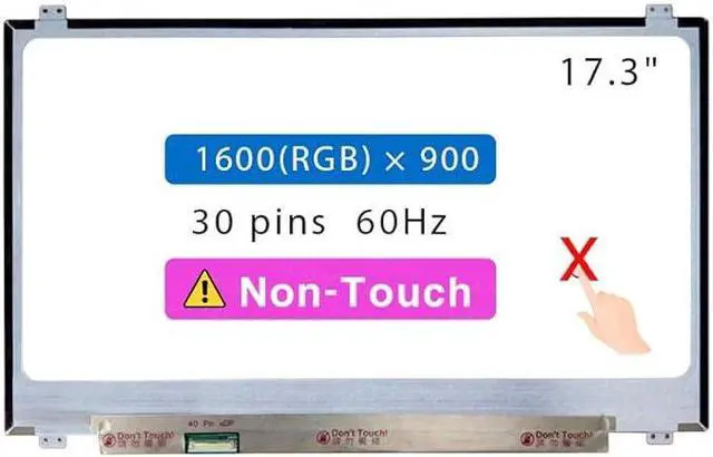 Main image of Screen Replacement for HP 17-CA1931CL 17-CA1061NR 17-CA1031DX 17-CA1007CA Non-Touch LCD Display Panel (HD+ 1600 * 900)