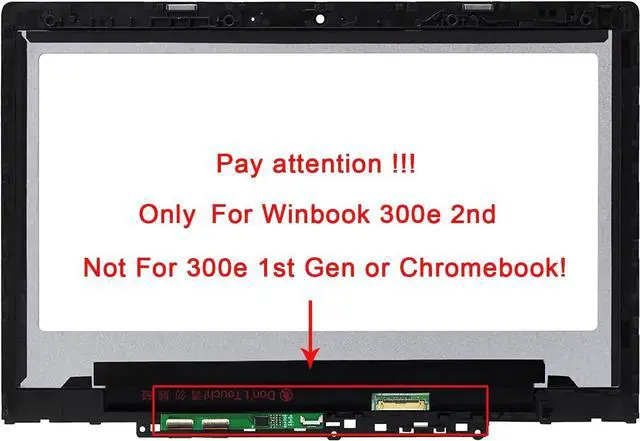 Main image of 5D10T45069 Original New Screen Replacement for Lenovo Winbook 300e 2nd Gen 81M9 LCD Touch Screen Digitizer Assembly 11.6" HD 1366x768 (Not Work for 300e 1st Gen or Chromebook)