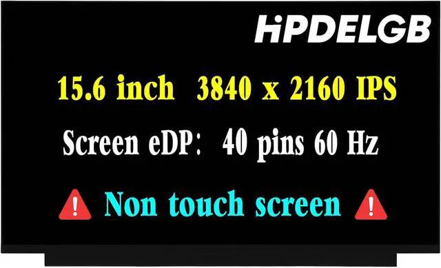 Main image of NUOLAISUN Replacement for NE156QUM-N66 NE156QUM-N6A MNF601EA1-1 NE156QUM-N6C B156ZAN04.2 LCD Non-Touch Screen Display Panel 15.6" 40Pins 60Hz UHD 3840x2160
