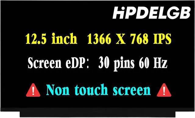 Main image of NUOLAISUN Replacement for Lenovo ThinkPad X240 X240S X250 X260 X270 X280 20F6 20HM 20HN 20K5 20K6 20KE 20KF A275 20KC 20KD 01HY494 01HY495 LCD Screen Screen Display Panel 1366x768 HD 60HZ Non-Touch