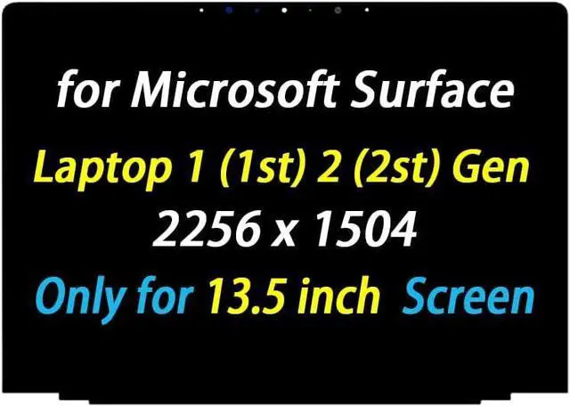 Main image of Screen Replacement for Microsoft Surface Laptop 1 (1st) Gen/Laptop 2 (2st) Gen 1769 2256x1504 13.5" LED LCD Touch Screen + Bezel Display Digitizer Assembly
