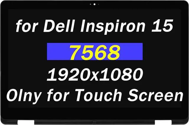Main image of NUOLAISUN Replacement for Dell Inspiron 15 7568 i7568 2-in-1 P55F P55F001 P55F002 DP/N: 01CVHJ 2DHX6 CVHJ 2HW5N LCD Screen 15.6" 30 pin 60HZ FHD LCD Touch Laptop Display Assembly