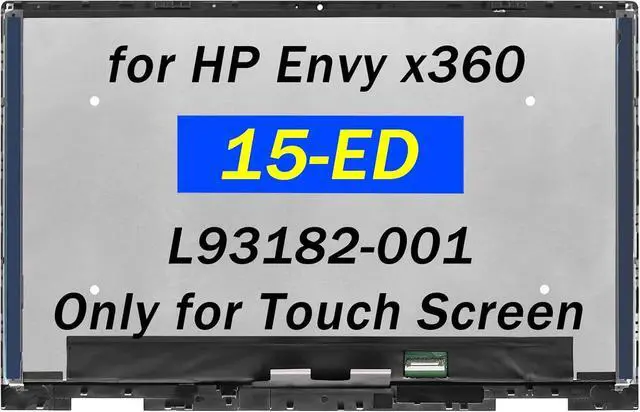 Main image of Screen Replacement 15.6" for HP Envy x360 15-ed 15m-ed 15-ed0xxx 15-ed1xxx 15m-ed0xxx 15m-ed1xxx 30 Pins (1920x1080) LCD Display Touch Screen Digitizer Assembly (Only for 30 Pins Screen)