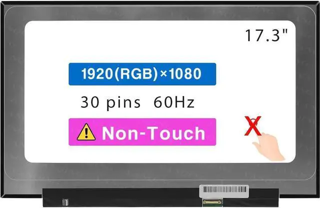 Main image of 17.3" Screen Replacement NV173FHM N49 for Acer Chromebook 317 CB317-1H-C1RK CB317-1H-P8GW CB317-1H-P878 CB317-1H-P6L9 CB317-1H-P6K8 FHD 1920 * 1080 LCD Non-Touch Screen Display Panel