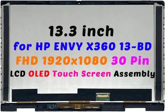 Main image of for HP ENVY X360 13-bd 13t-bd 13m-BD OLED ATNA33XC08 LCD Touch Screen Assembly