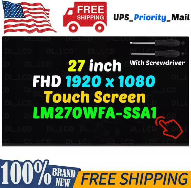 Main image of 27" LM270WFA-SSA1 for HP HP 27-D 27-d0244 LCD Touch Screen Display FHD 1920×1080