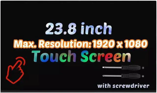 Main image of 23.8" FHD Screen for Dell Inspiron 24 PN: PCWM6 24 5400 AIO Touch LCD Display
