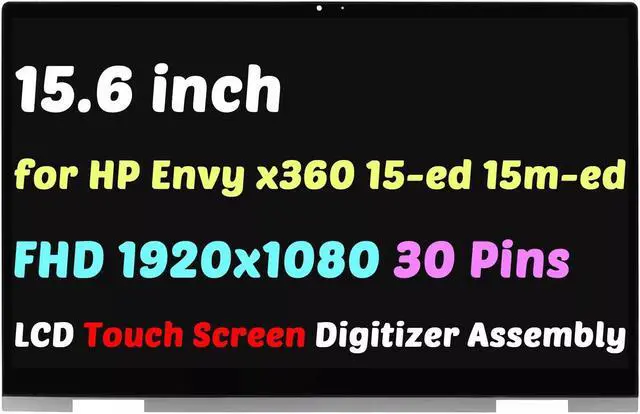 Main image of NUOLAISUN 15.6 NV156FHM-N4T for HP Envy x360 15t-ed000 15-ed LCD Touch Screen Assembly FHD