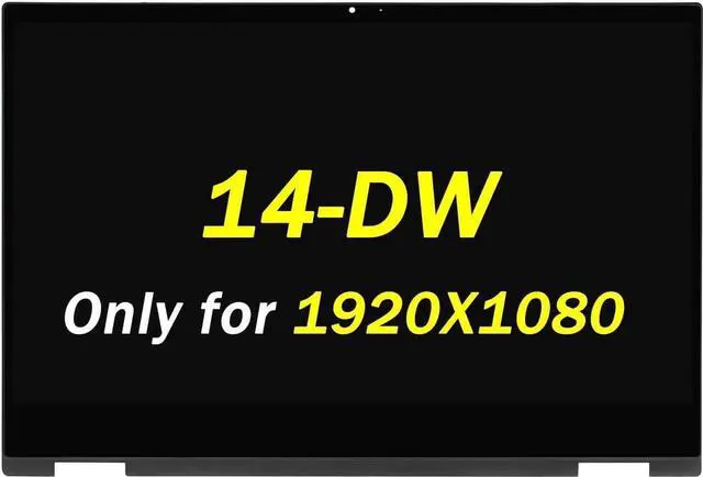 Main image of GBOLE Screen Replacement for HP Pavilion x360 14-dw0097nr 14-dw0000nh 14-dw0000nc 14-dw0000nk 14-dw1076nr 14-dw1077nr 14-dw1134nr 14-dw1051cl LCD Touch Screen Digitizer Assembly Bezel FHD