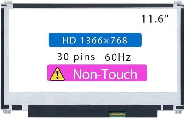 Main image of 11.6" Screen Replacement for Acer Chromebook 511 C741L Series LCD Display Panel 30 Pins (HD 1366x768 Non-Touch)