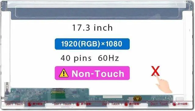 Main image of GBOLE 17.3" Screen Replacement for ASUS Rog G750JX-T Series LCD Display Panel 40 pin (FHD 1920 * 1080 Non-Touch)