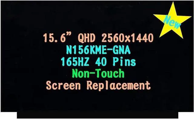 Main image of GBOLE 15.6" LCD Screen Replacement for ASUS ROG Zephyrus G15 GA503QR-211.ZG15 Non-Touch Display Panel 2560 x 1440 40 pin 165Hz (Without Bracket)