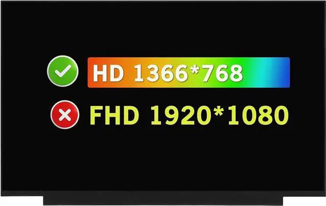 Main image of GBOLE Replacement for HP 14T-EP000 14.0" HD 1366×768 30 Pins Non-Touch Screen LCD Display Panel