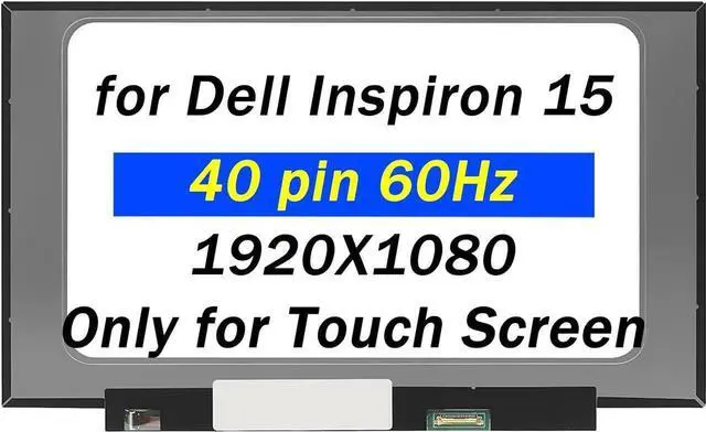 Main image of GBOLE 1920x1080 Screen Replacement for Dell Inspiron 15 3501 3505 3510 3511 P112F HX3K8 B156HAK02.3 LED LCD Display Touch Screen Assembly 15.6'' 40pins