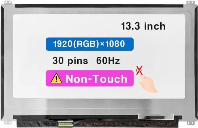 Main image of GBOLE Screen Replacement for ASUS Zenbook UX305F UX305C UX305CA UX305F UX305FA UX305L UX305LA UX305U UX305UA Series 13.3" FHD 1920×1080 30 pin LCD Non-Touch Screen Display Panel