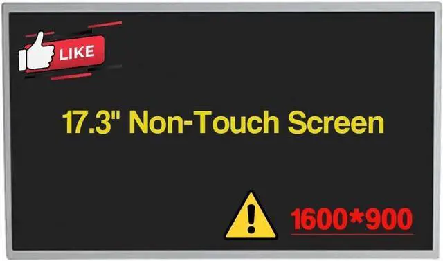 Main image of GBOLE 17.3 Inches New Screen Replacement for Dell PRECISION M6700 HD+ 1600×900 40 Pins 60 HZ LCD Non-Touch Screen Display Panel