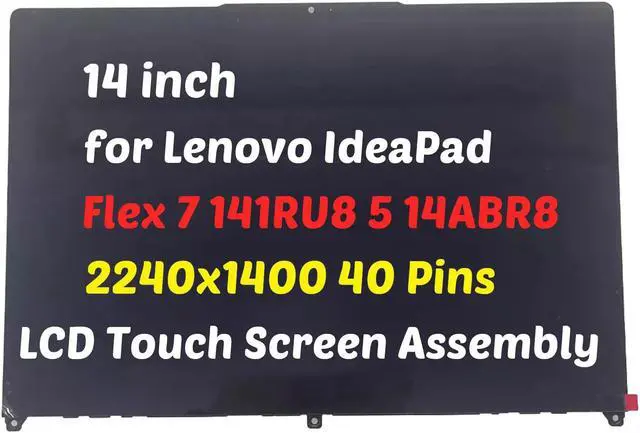 Main image of GBOLE 14" for Lenovo IdeaPad Flex 5 14ABR8 82XX 5D10S39789 5D10S39790 5D10S39903 5D10S39902 ST51F29498 5D10S40011 40 Pins LCD Touch Screen Assembly