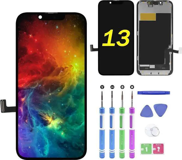 Main image of New Replacement for iphone 13 A2482 A2631 A2633 A2634 A2635 6.1" LED Screen LCD Digitizer Full Complete Frame Assembly with Repair Tools in