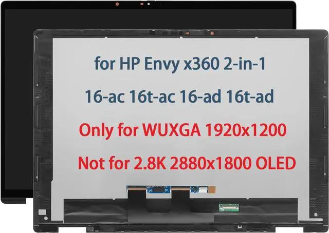 Main image of NUOLAISUN N86624-001 N86625-001 Touch Screen Replacement for HP Envy x360 2-in-1 16-ad 16t-ad 16-ad0013dx 16-AD0023DX 16-ad0000 16-ad0xxx 16-AD0010CA LCD Display Digitizer Assembly WUXGA 1920 x 1200