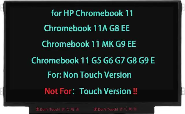 Main image of M47375-001 11.6" Screen Replacement for HP Chromebook 11 G8 G9 EE 11A G8 EE 11 MK G9 EE 11 G3 G4 EE G5 G6 G7 EE LCD Display WXGA HD 30 Pin EDP Non Touch (Not for Touch verison)