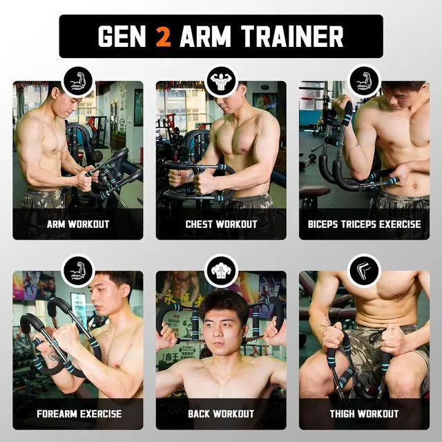 Alt view image 6 of 6 - Chest Workout Equipment, Twister arm Trainer, Adjustable 5 Resistance Levels Ergonomic Home Gym Equipment, Chest Workout Equipment for Daily Fitness and Muscle Building Training