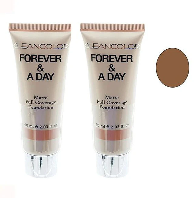 Main image of KLEANCOLOR Forever & A Day Matte Full Coverage Dark Chocolate 2 Pack