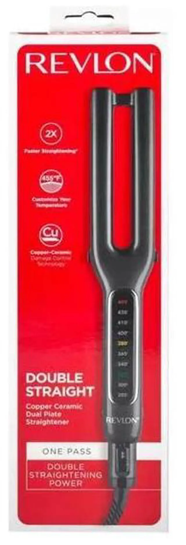 Alt view image 5 of 5 - Revlon Double Straight Copper Ceramic Dual Plate Straightener
