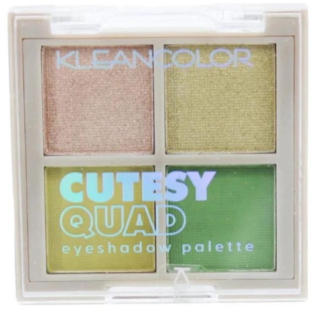 Main image of Eye Shadow KleanColor Cutesy Quad Eye Shadow Palette In 4 Colors Frosted Sage