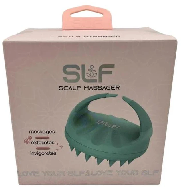 Alt view image 2 of 2 - Tzumi SLF Scalp Massager & Exfoliator in Mint Green