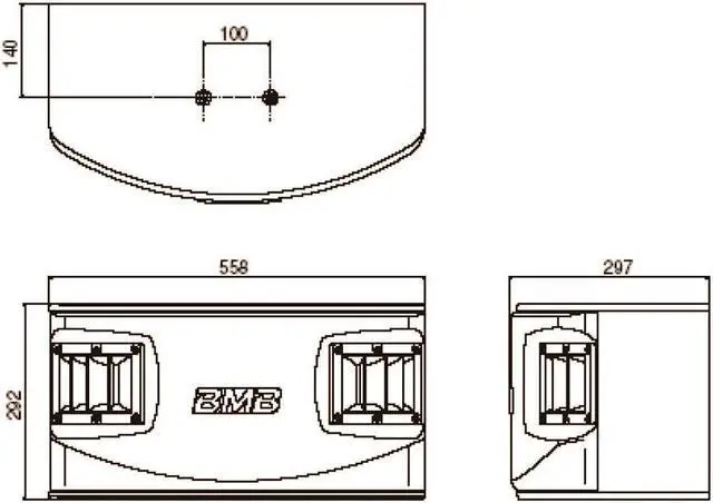 Alt view image 4 of 5 - BMB CSV-450 500W 10" 3-Way Karaoke Speakers (Pair)