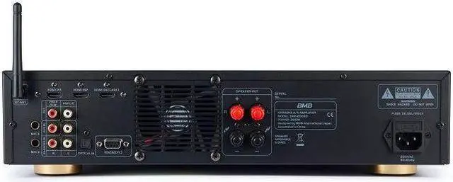 Alt view image 4 of 5 - BMB DAR-200HD 400W 2-Channel Karaoke Mixing Amplifier with HDMI/Optical/Bluetooth