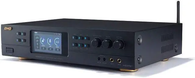 Alt view image 3 of 5 - BMB DAR-200HD 400W 2-Channel Karaoke Mixing Amplifier with HDMI/Optical/Bluetooth