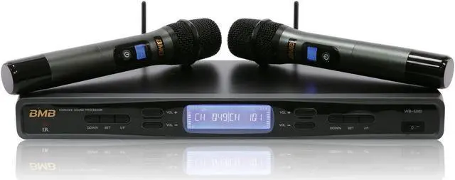 Main image of BMB WB-5000S(B) Wireless Microphone System with Black Handhelds