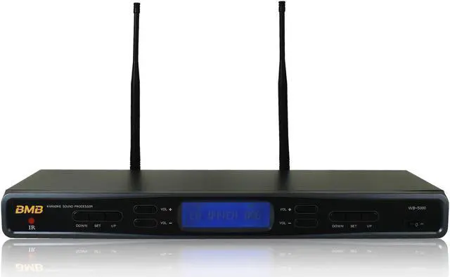 Alt view image 2 of 4 - BMB WB-5000S(B) Wireless Microphone System with Black Handhelds
