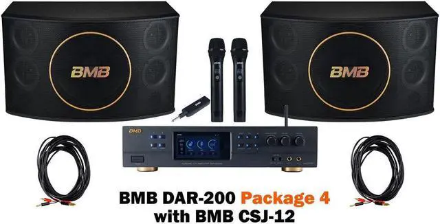 Main image of BMB DAR-200 Mixing Amplifier with BMB CSJ-12 Speakers and BMB WH-210 Wireless Microphone System Package 4