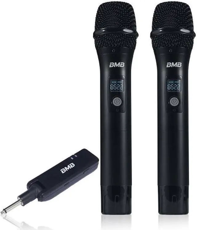 Alt view image 4 of 7 - BMB DAR-200 Mixing Amplifier with BMB CSJ-06 Speakers and BMB WH-210 Wireless Microphone System Package 1