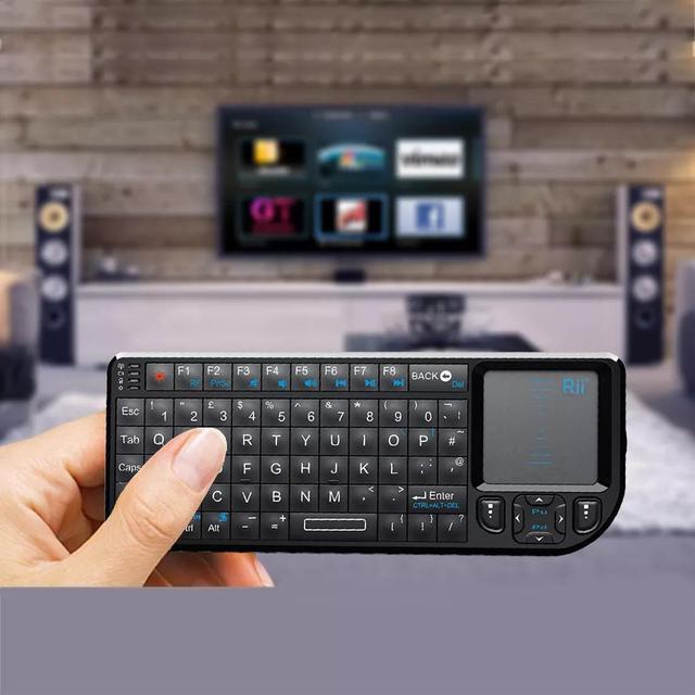 Alt view image 3 of 6 - Rii K01V3 Mini Keyboard,Backlit 2.4GHz RF Wireless Keyboard with IR Learning For Android TV Box, Mac, Laptop, Windows, Tablet