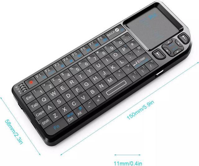 Alt view image 5 of 6 - Rii K01V3 Mini Keyboard,Backlit 2.4GHz RF Wireless Keyboard with IR Learning For Android TV Box, Mac, Laptop, Windows, Tablet
