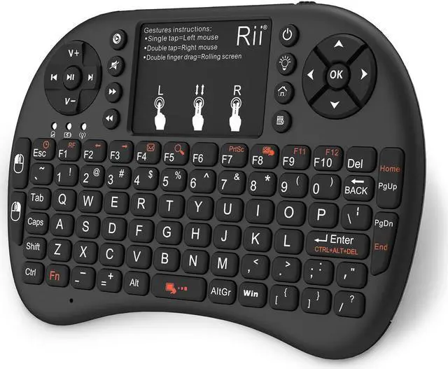 Main image of Rii i8+ Mini wireless keyboard 2.4GHz Wireless Keyboard with TouchPad Backlit For Android TV Box,PC,Laptop,Smart TV,HTPC