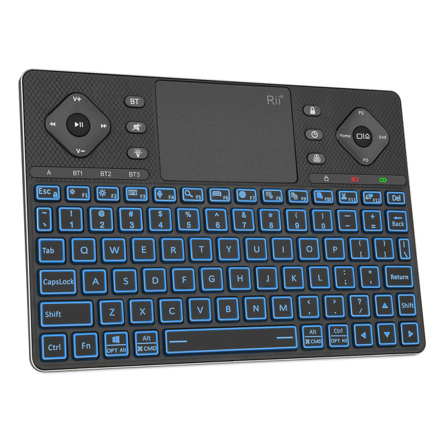 thumbnail image 2 of Rii I4 Mini Keyboard With Dual Wireless & Bluetooth – Built-In Touchpad – QWERTY 2 of 6