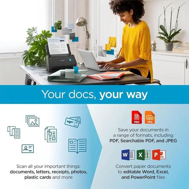 Alt view image 5 of 12 - Ricoh/Fujitsu ScanSnap iX1400 One-Touch 600dpi 40ppm/80ipm Auto Duplex Scanner - Certified Refurbished - Grade A