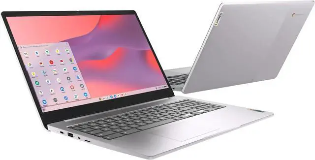 Alt view image 5 of 5 - Lenovo IdeadPad 3i Chromebook 15.6" FHD IPS LED Celeron N4500 1.10GHz 4GB 64GB eMMC, Arctic Gray